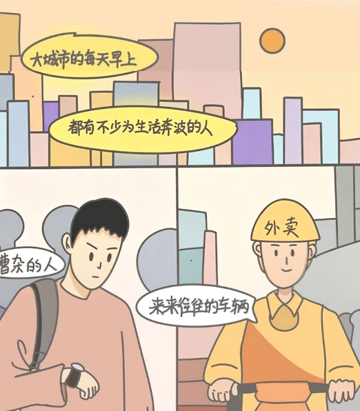 拥挤的城市